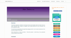 Desktop Screenshot of math-children.com